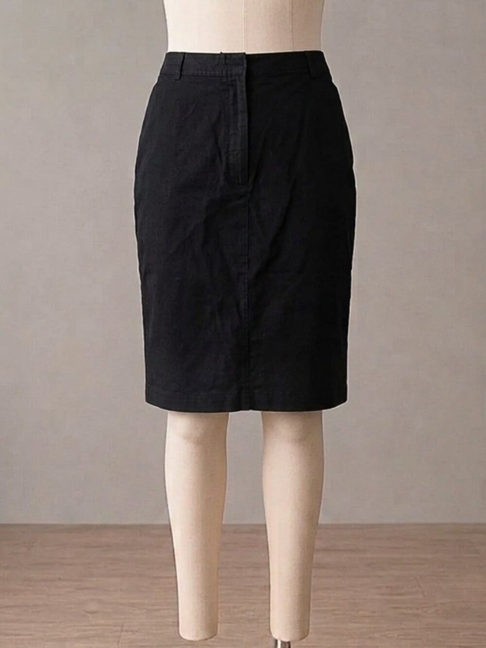 Apostrophe Essentials Black Knee-Length Pencil Skirt | Sz 10